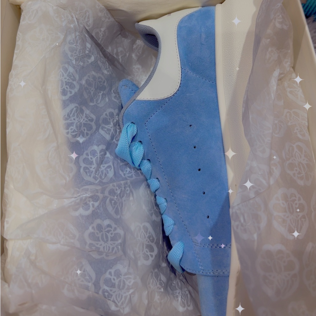 Alexander Mcqueen Powder Blue/White Sneakers